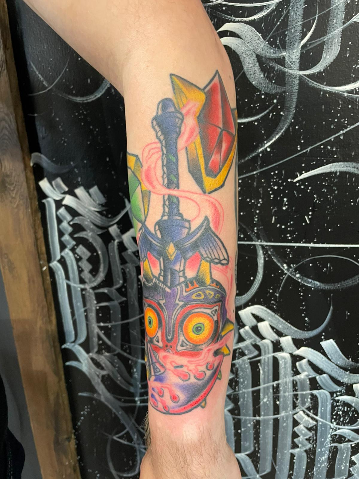 Micro realism coffee cup tattoo by Michael Lisney